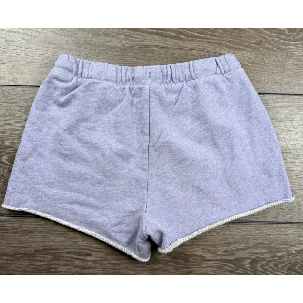 Crewcuts Girls Shorts French Terry Cotton Elastic Waist Purple XL